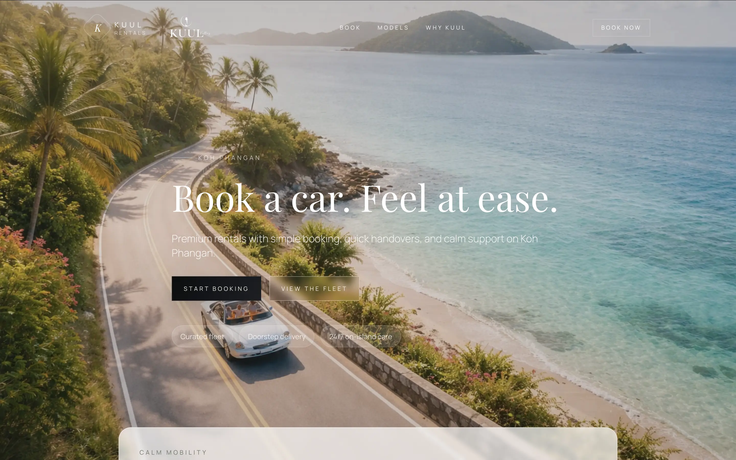 Kuul Rentals — website screenshot (2025)