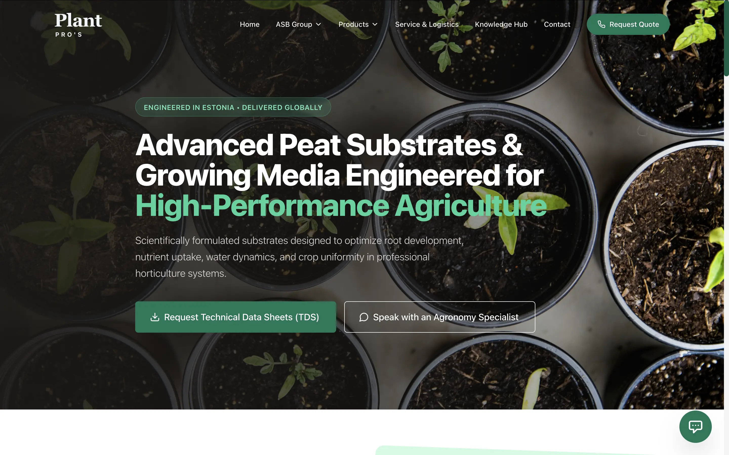 Plant Pro's — website screenshot (2025)